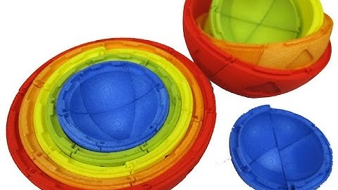 Matryoshka Sphere Puzzle second prototype (iMaterialise)