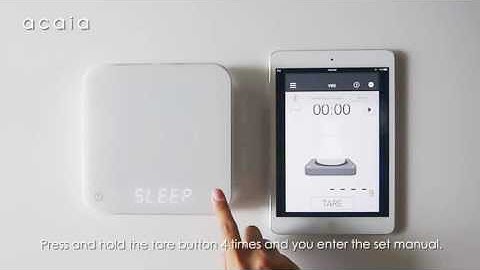 Acaia Scale: Turning On and Off Bluetooth