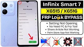 Infinix Smart 7/7 HD : GOOGLE/FRP BYPASS (Without PC) Android 12 - Share Article Not Working