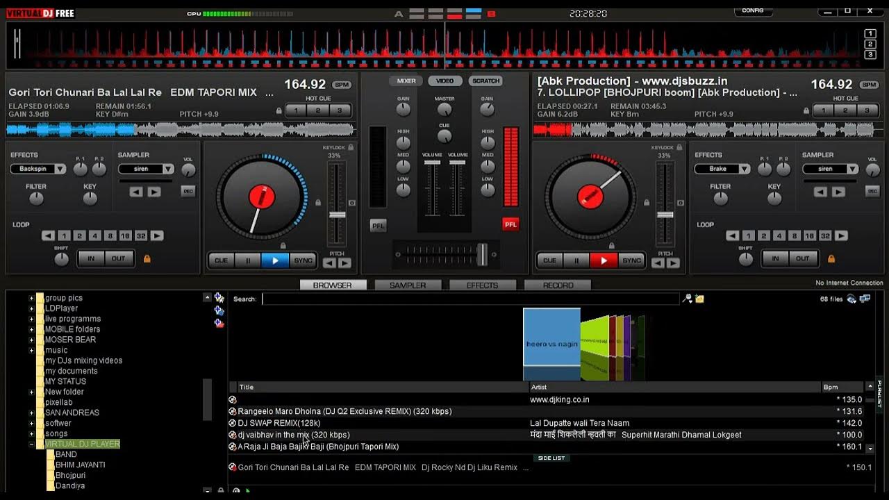 virtual dj bollywood pushpa mixing 🤩 use headphones 🎧 part 1