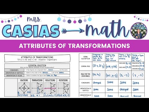 Attributes of Transformations | 8th Grade Math Pre-Algebra
