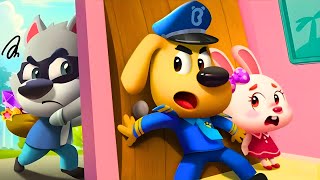 Sheriff Labrador Kids Safety || Who's At the Door? || Don't Talk to Strangers || Babybus