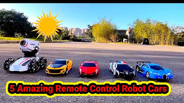 5 Remote Control Transformation Deformation Robot Car Toys Racing Battle | Transformer Car Toys