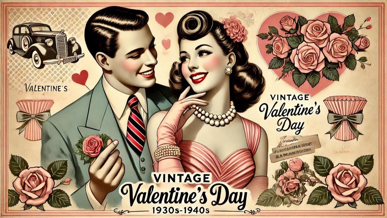 Vintage Valentine Jazz 1930s 1940s 💕🎷 Love Songs for Relaxing, Missing Someone Tonight 🌙