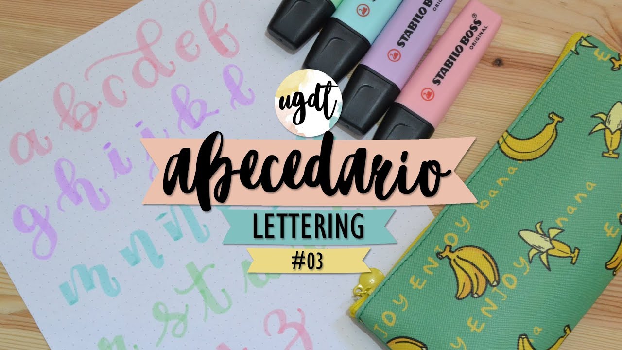 Featured image of post Lettering Abecedario Con Resaltador Este anuncio incluye 30 hojas para practicar lettering caligraf a moderna