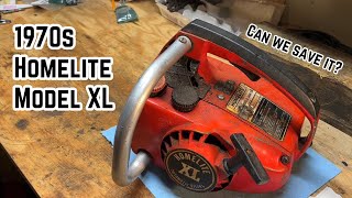 Reviving (Sort of) a Vintage 1970s Homelite XL Automatic Oiling Chainsaw