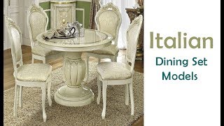 Italian Dining Table Sets: A Variety Of Exclusive Shapes: Round - Square - Rectangle Oval Models