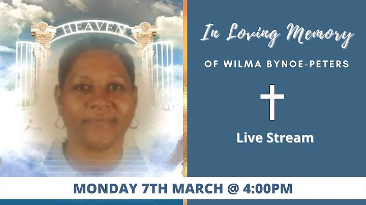 Celebrating the life of Wilma Bynoe-Peters