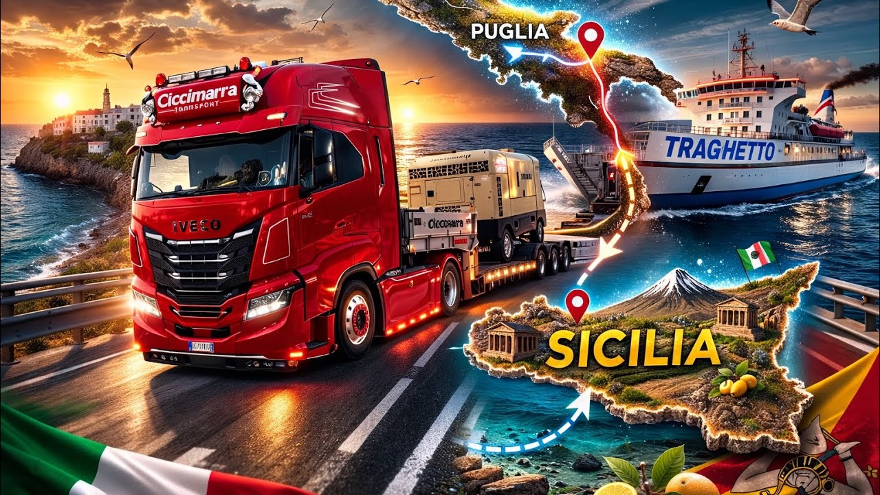 MI SONO INCASTRATO SUL TRAGHETTO! 😳🚚 VIAGGIO IN SICILIA PARTE 1