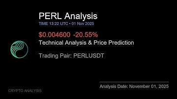 PERL (PERLUSDT) Technical Analysis - Price Prediction & Buy or Sell November 01, 2025
