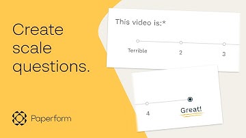 How to Create Scale Questions with Paperform (Likert, Semantic Differential, Rating)