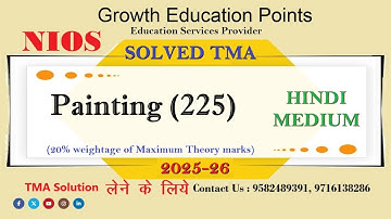 Nios 225 Painting Solved Assignment 2025-26
