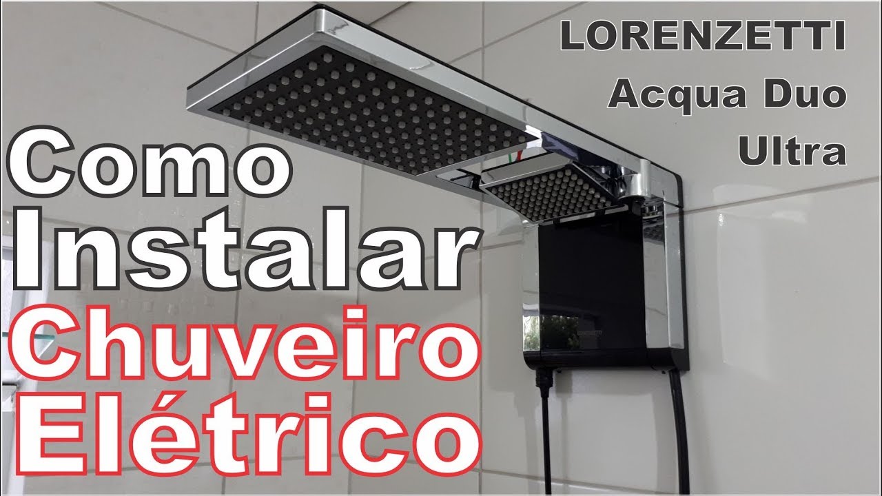 Chuveiro Ducha Acqua Duo Ultra Preto/Cromo 7800W 220V Lorenzetti - Casa do  Eletricista