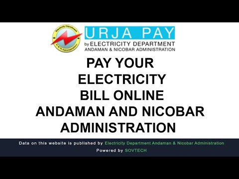 How to pay electricity bill online in Andaman and Nicobar through urjapay Portal