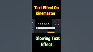 Kinemaster text Effect tutorial || text editing || how to make glowing text on Kinemaster #shorts