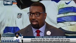 Chris Canty reacts to Starting look like Zeke might actually hold into season? | First Things First