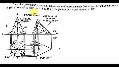 Engineering Drawing ( section of solids, projection of solids)(1)