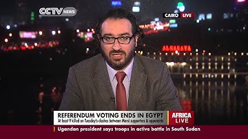 An interview with  Ahmed Naguib on Egypts referundum