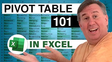 Excel  - Pivot Table 101 - Episode 846