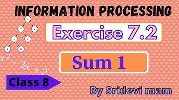 TN 8th ch 7 information processing exercise 7.2 sum 1 explained by Sridevi Mam