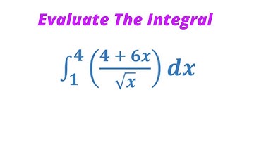 Find The Definite Integral Of a Fraction With Square Root In The Denominator