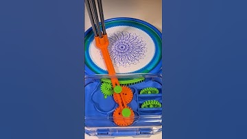 Blue Spirograph in Turbo Mode – Hypnotic & Perfect! #shorts #loopart #spirograph