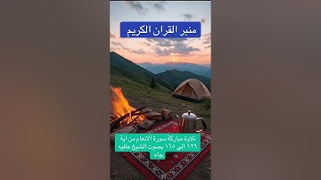 تلاوة مباركة لسورة الانعام بصوت الشيخ عافيه جاه من اية 129 الى ايه ١٦٥
