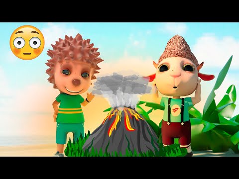 Experimento Com Vulcão Foi Bem-Sucedido🎉Crianças Dos Desenhos Animados⭐️🎉Dolly e amigos 3D