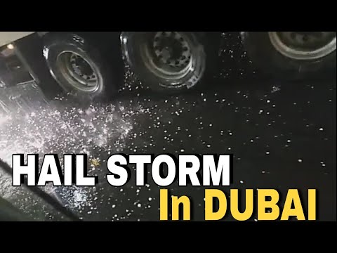 Heavy Rain in Dubai – Hail Storm in Dubai 2020 – Hailstone UAE