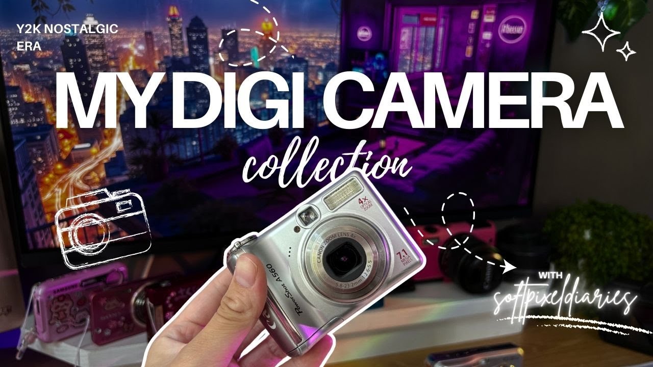my current digital camera collection 💗 (thrifted early 2000s | y2k digicams)