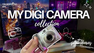 my current digital camera collection 💗 (thrifted early 2000s | y2k digicams)