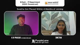 Congratulations to Pasunoori Swetha