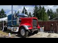 August 9, 2023 установка пневмосистемы часть 1 на Kenworth W900L Flat Top 3406E Cat 550Hp￼