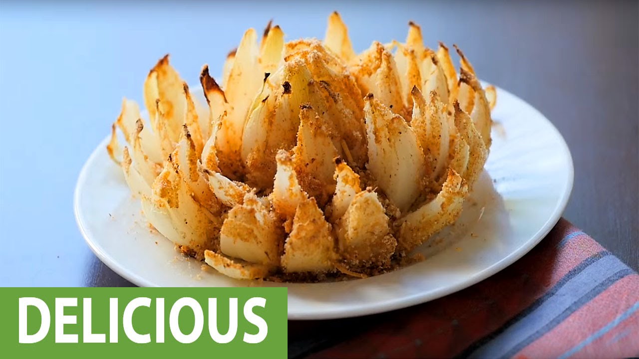 Baked Blooming Onion Without Breadcrumbs