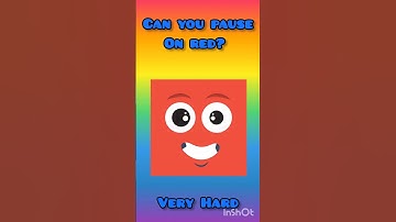 Can you Pause on Red? Very Hard! Don