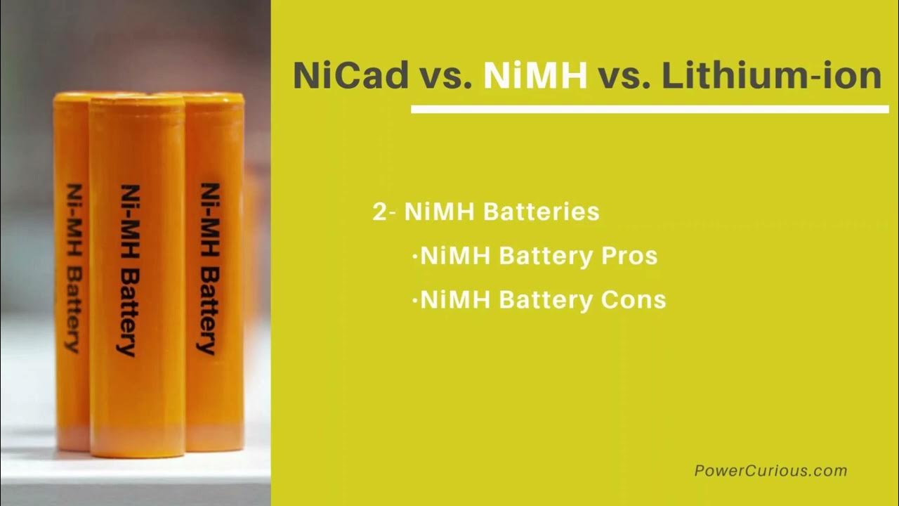 NiCad vs. NiMH vs. Lithiumion Which Battery Type is Best YouTube