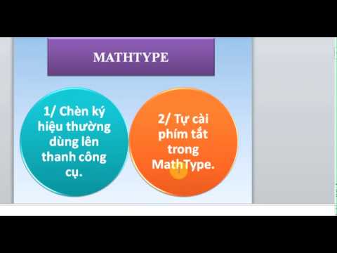 Video MathType Chèn công thức toán lên thanh công cụ, tự tạo... - YouTube