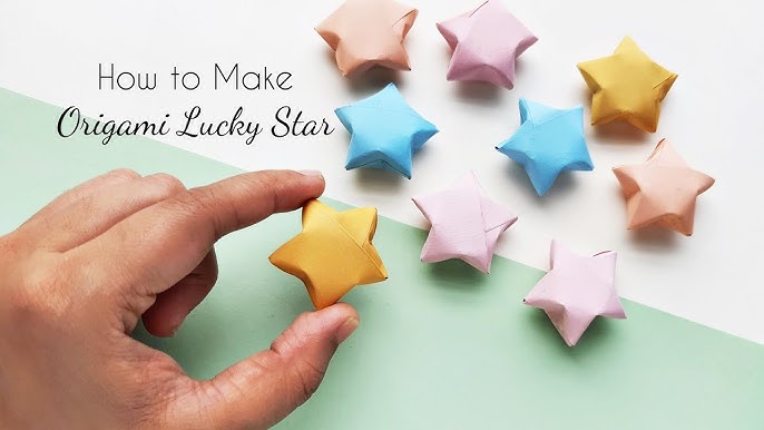 How to make small stars /origami paper star's  Origami lucky star, Origami  star paper, Origami stars