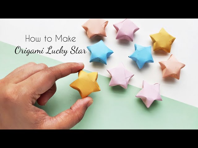 Make Folded Paper Stars  Origami lucky star, Origami crafts, Origami  crafts diy