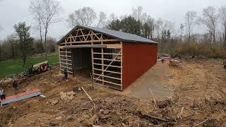 40' x 60' x 16'4 Barn Full TimeLapse