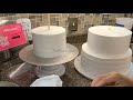 pastel para boda pequeño, como montar un pastel de 3 pisos para 60 personas, 6, 8 y 10 pulgadas
