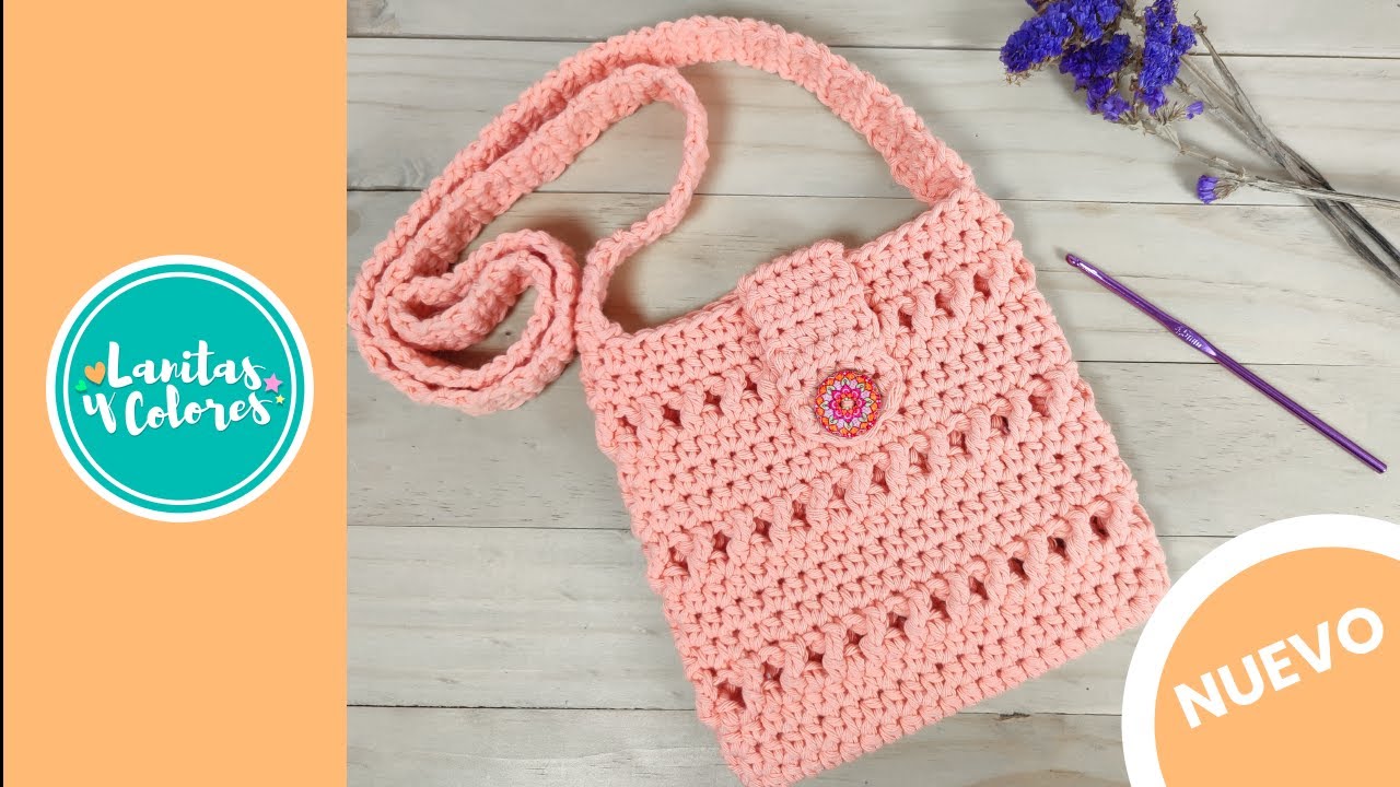 🔴🟡🟢Este PUNTO es mas FACIL de lo que te imaginas | Bella cartera tejida a crochet paso a paso