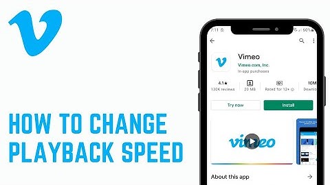 How To Change Playback Speed In Vimeo App | 2021