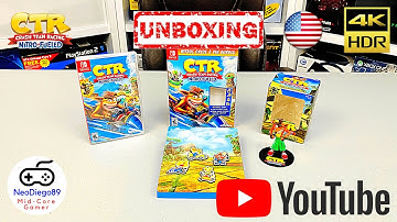 Crash Team Racing Nitro-Fueled Nitros Oxide & Pin Bundle [Switch] - Unboxing (English)