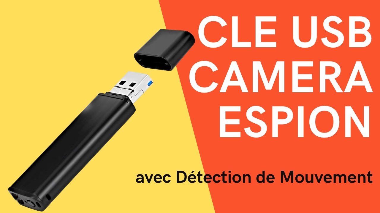 Vidéosurveillance YONIS Cle USB Camera Espion Micro SD Photos Videos Cache  Mini Detecteur de Mouvements