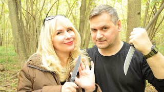 картинка: Нож Смерш М622 Нокс на тесте в лесу!⛺🔥🔪