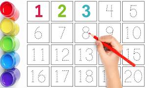Counting 1 to 20 | 1 to 10 &amp; 123 Numbers | 2D Shapes | Coloring Pages | Counting Song | Rhymes