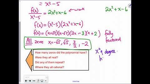 2 4 1 v1 Real Zeroes of Polynomial Functions