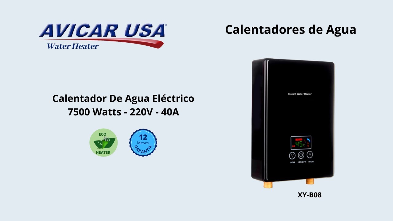 Calentador De Agua Eléctrico Instantáneo 8000 W 220 V 2 Servicios ERA  CEI-8KW-1S