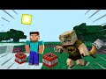 Minecraft PE Minigames&#39;de Adamları Trolledik - TNT İLE ADAM PATLATMA!